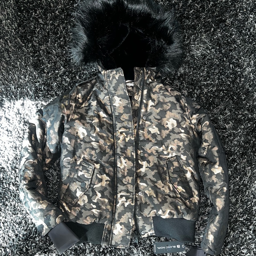 Blanc noir bomber jacket